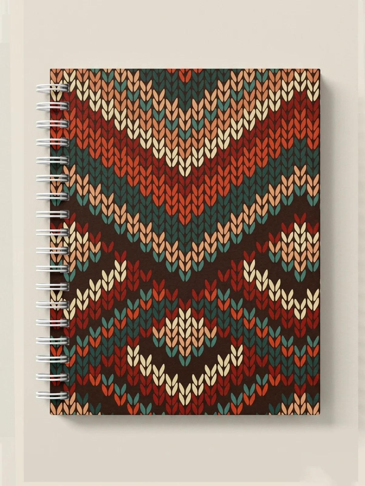 Cozy Knit Pattern Notebook — view 1